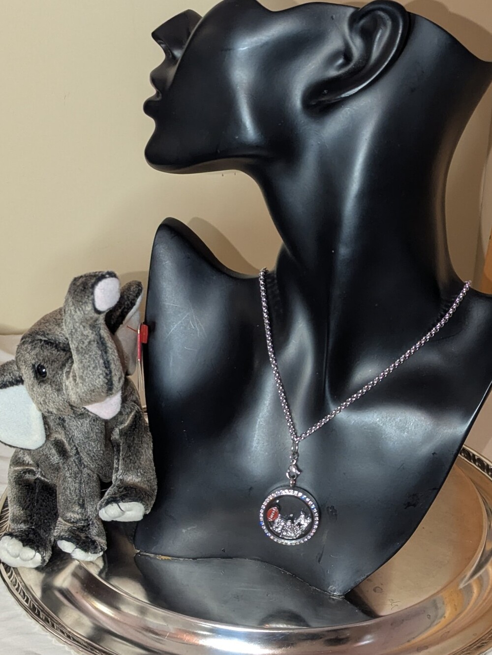 Alabama Crimson Tide "BAMA" Floating Charm Living Memory Locket Necklace 🐘✨